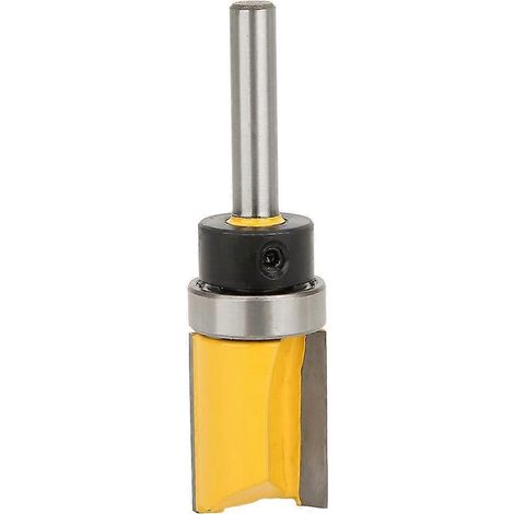 1/4-Zoll-Schaft-Lager-Bündigfräser, Fräser, Holzbearbeitungswerkzeug 1/4 x 3/4 x 25