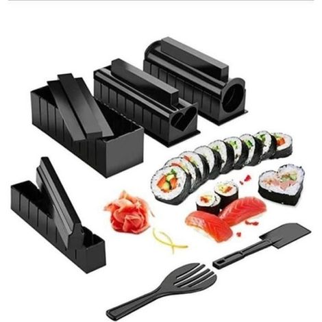 Sushi-Set – Asiatisches Set, 10-teilig, Sushi-Formen, Sushi-Werkzeug, Lebensmittelzusatz (1/4)