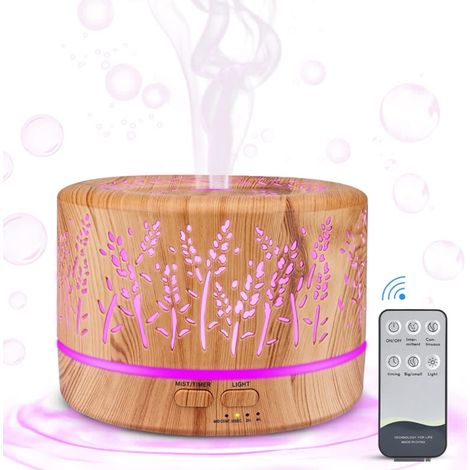 Difusor De Aceites Esenciales - Humidificador Ultrasónico 500 Ml - Para Dormitorio Oficina Yoga - 1 Unidad (1/5)