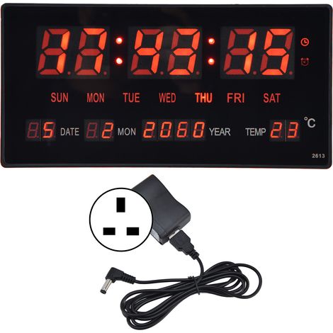 LED-Digitalwandkalender, einfacher Digitalwandkalender (1/4)