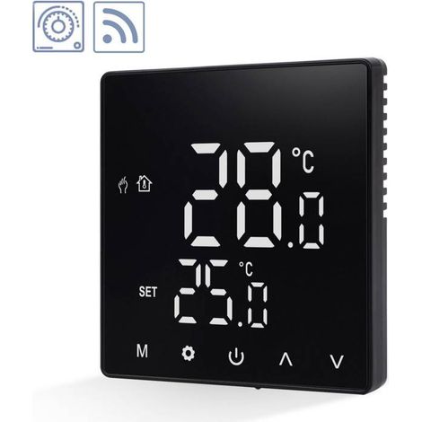 Termostato digital WiFi + ZigBee KOOB negro (1/4)