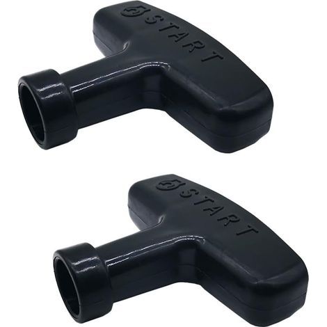 Lot de 2 poignées de démarrage pour moteur à essence - Poignée de traction pour tondeuse à gazon, générateur, tronçonneuse (1/5)