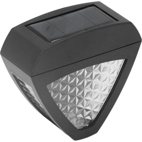 LED Solar Wall Lamp Soft Warm Light Long Battery Life IP44 Wall Light for Home Courtyard Lawn Garden (1/4)