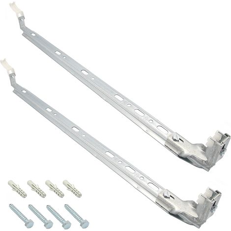 2x Schnapp Heizkörper Konsole BH 300 400 500 600 mm Halter-Ung Wand Montage (1/5)