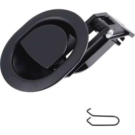 Zinc alloy handle switch, round, black electroplated chrome, for chairs, office furniture, and sofas custom handles available. (1/4)