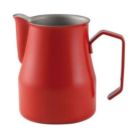 Lattiera latte art professionale rossa Motta Europa cl 35