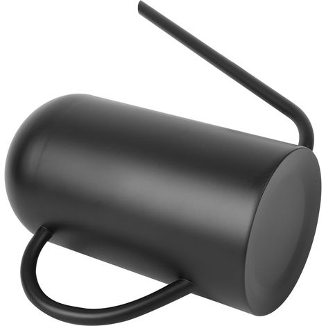 Arrosoir de 1,5 L à long bec, grande capacité, idéal pour les plantes grasses, en acier inoxydable, noir. (1/4)