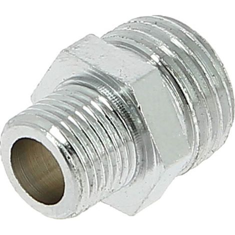 Mamelon nickelé Mâle Mâle réduit 1/4''-1/8''