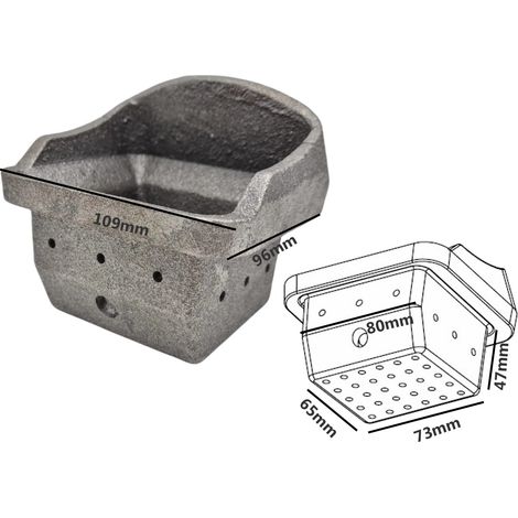 BRACIERE STUFA AMG ADLER AXEL KING KALOR QLIMA FOCO TECTRO REVO 109X96
