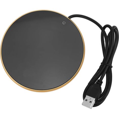 Lot Chauffage Tasse 55°C Température Constante 3 Niveaux Léger Intelligent USB Chauffe Bougie Or pour Bureau Maison Voyage (1/5)