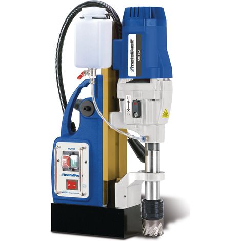 Perceuse magnétique puissante jusque ø50x50 mm Weldon 19 mm 2 kW aimant 32000 N 2 vitesses Metallkraft MB502