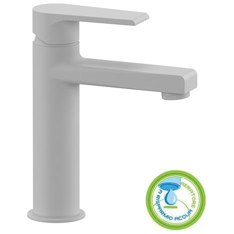 MONOCOMANDO LAVABO MEDIO LINEA ARTIC Bianco Opaco