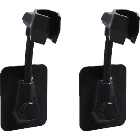Support Pour Douche - Réglable 360° - Sans Perçage - Adhésif Renforcé - Pour Paroi Verre Miroir Carrelage - 2 Pièces (1/5)