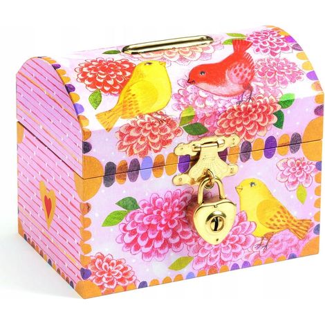 Djeco Tirelire oiseaux multicolore 12 x 10 x 8 cm