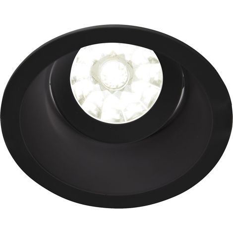 Spot DECO GU10 rond 1 tête orientable, noir mat IP20 - EUROPOLE - 26860 (1/4)