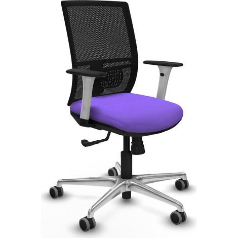 Chaise de bureau piqueras y crespo Yunquera blanc soutien lombaire (1/2)