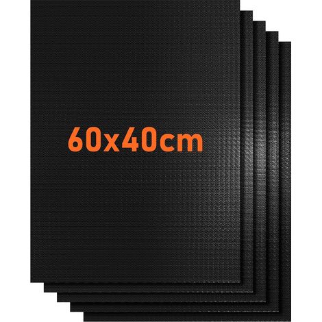 Lot de 5 Tapis de Cuisson Antiadhésifs pour Barbecue et Four 40x60 cm - Tapis Réutilisables Résistants à la Chaleur 260°C, Découpables (1/5)