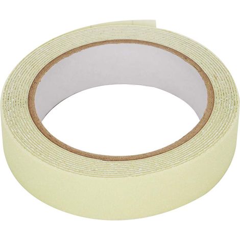 Rouleau de ruban fluorescent lumineux d'urgence, 3 mètres de PVC Ruban de décoration anti-dérapant anti-dérapant anti-dérapant pour sécurité(2,5 cm  3 Mt).