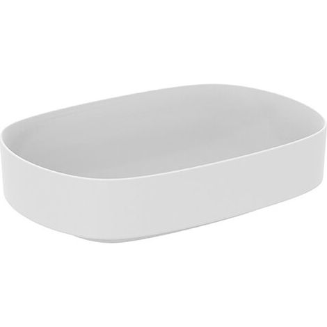 Lave-mains à poser IS Linda-X sans trou ni rebord, 550x380x130mm, blanc soie (1/2)