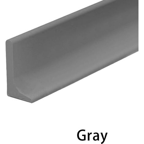 Barrière de seuil de douche en silicone, barrière de sol pour salle d'eau, bande d'étanchéité pour bac à douche, bande d'arrêt d'eau, bande d'étanchéité pour bordure de lavabo et évier de cuisine