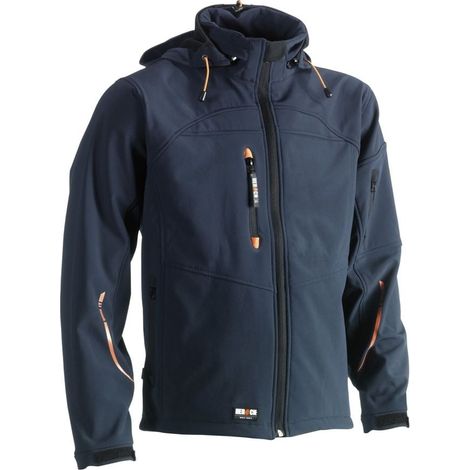 Giubbotto softshell con cappuccio Poseidon Herock Blu navy XXL