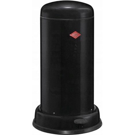 Wesco BaseBoy Mülleimer schwarz 20 Liter Edelstahl (1/3)