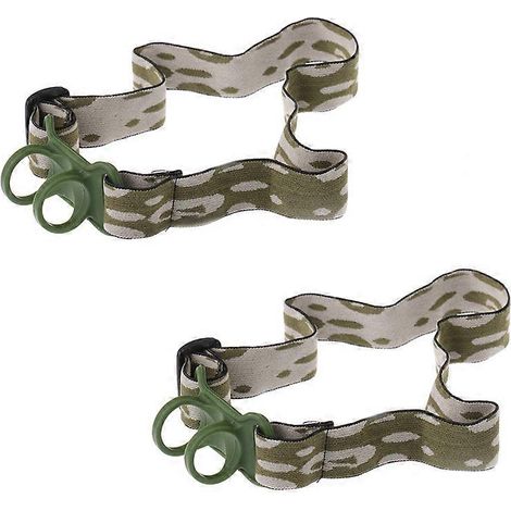 Lot de 2 bandeaux élastiques mains libres pour lampe frontale (compatible avec les lampes torches de 22 à 30 mm). (1/5)
