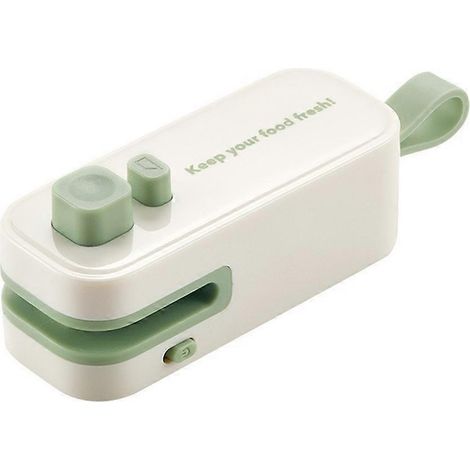 Mini scelleuse et coupe-sacs portable rechargeable USB pour sachets de chips, idéale pour la conservation des aliments, snacks et bonbons. (1/5)
