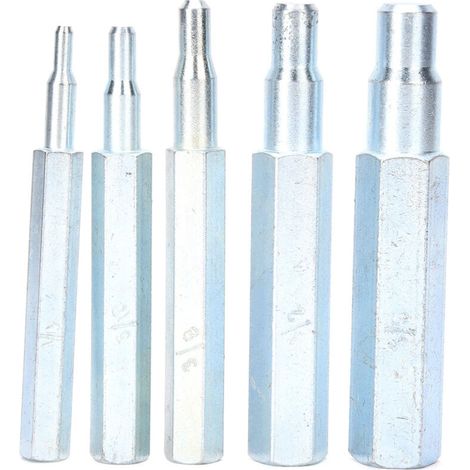 Kit de poinçons de balancement 5 pièces, outil en acier allié CT-193 1/4 5/8 pouces pour cuivre et aluminium (1/5)