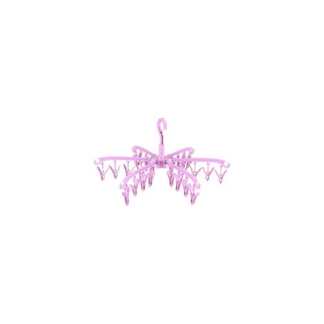 tendedero plegable rosa para calcetines (24 piezas) - Crezuo