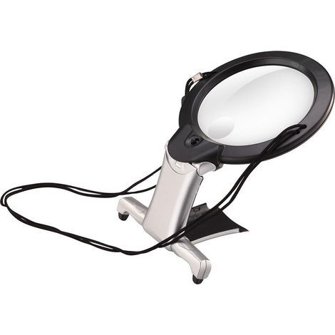 Loupe de lecture, loupe d'éclairage, loupe mains libres, grande loupe LED, lentilles d'éclairage pour personnes âgées (1/5)