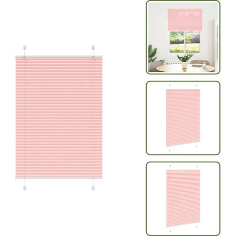 Plissee Rosa 85x100 cm Stoffbreite 84,4 cm Polyester - Plissee - Plissees - Faltrollo - Jalousie (1/5)