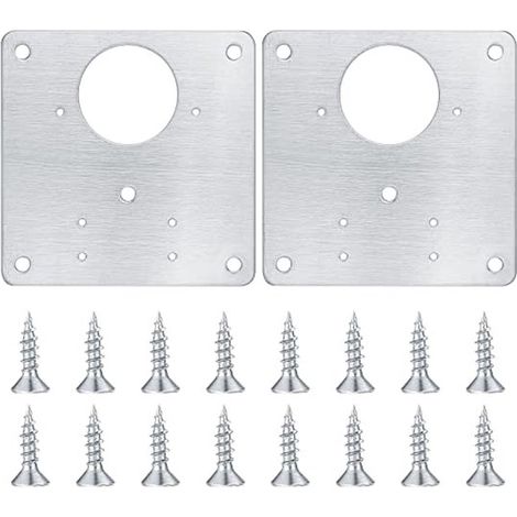 Kit de reparación de bisagras para armarios: bisagras duraderas de acero inoxidable para muebles y cocinas. (1/5)