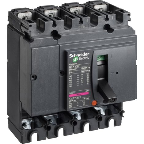 Schneider LV429015 Compact nsx100b - bloc de coupure - 4p - 25ka ca (1/2)