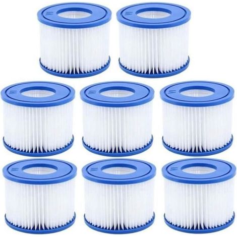 GIGICIAL Poolfilter – Typ VI – 8-teilig – Kompatibel mit Bestway Spas – Vereinfachte Wartung (1/3)
