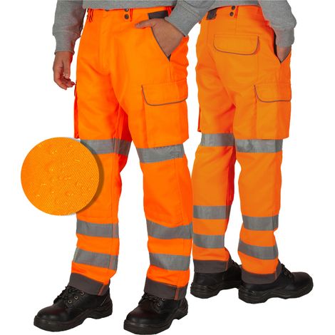 Herren-Arbeitshose, wasserdicht, orange, Firi, Größe 40 (1/5)