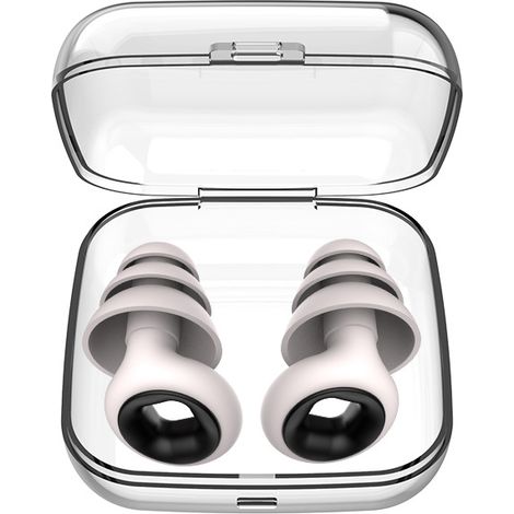Bouchons d'oreilles anti-bruit, lavables et réutilisables, bouchons d'oreilles en silicone
