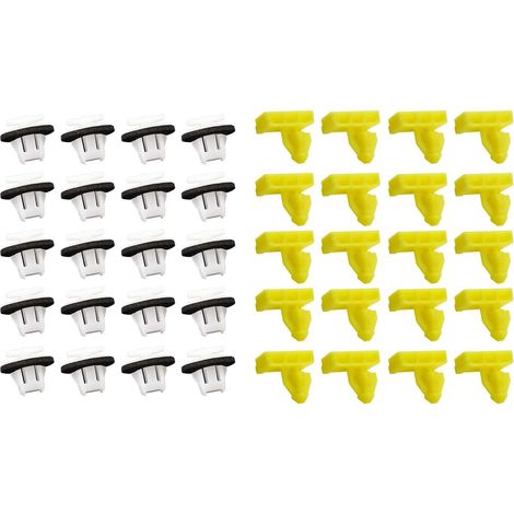 40pcs Plastic Car Wheel Arch Moulding Clips Retainer Fasteners Kit Compatible with 76847JG00A 76882JG10A (1/5)