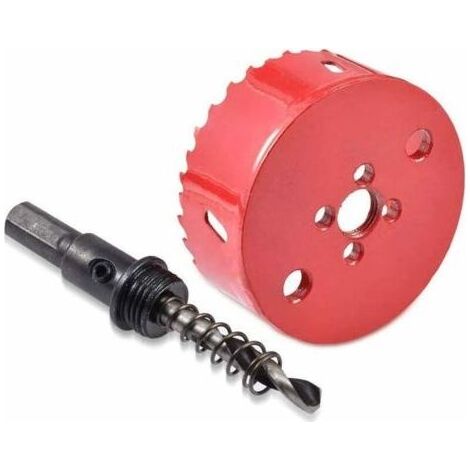 Scie-cloche bimétallique 100mm – Pour bois dur, aluminium, fer, plastique – Profondeur de coupe 25mm – Compatible perceuses à pistolet (1/4)