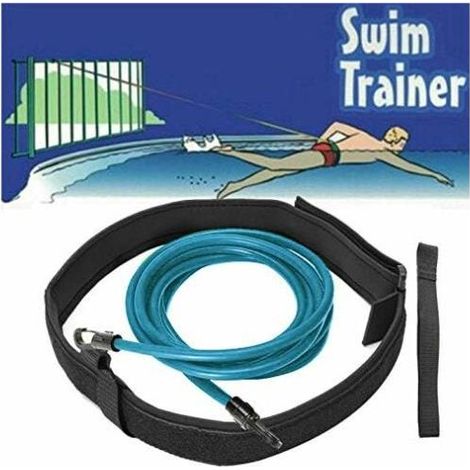 Ceinture de flottabilité, ceinture d'entraînement à la natation, entraîneur de résistance à la nage, longe, laisse, harnais d'entraînement en piscine, résistance à la nage stationnaire (1/4)