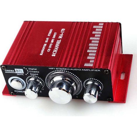 Mini amplificateur de puissance 12 V double canal 20 W pour voiture et maison, amplificateur stéréo HiFi MA170 (1/5)