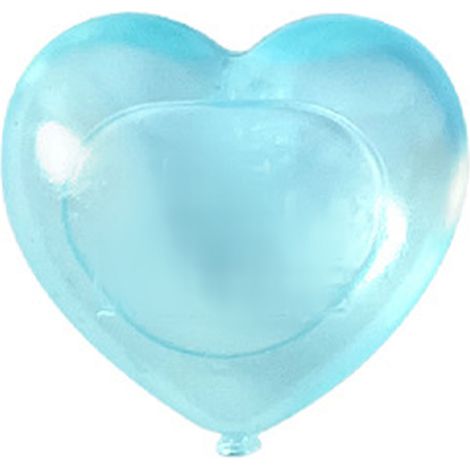 15PCS Glaçons Réutilisables en Plastique Lavable en Forme de Cœur Mignon, Refroidisseurs de Boissons Froides, Congelables, Bleu (1/5)