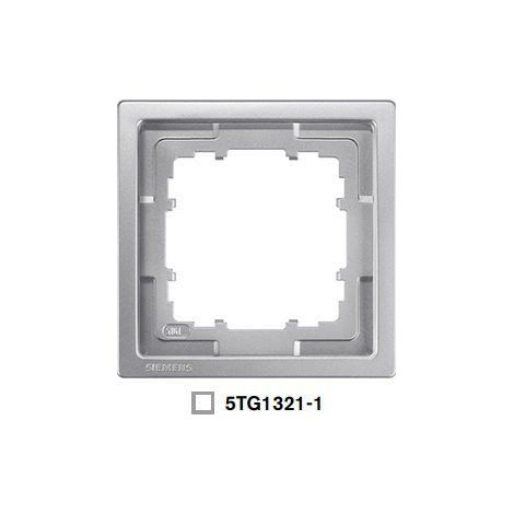 Marco 1 elementos Siemens Delta Style PLATINO METALIZADO 5TG13211