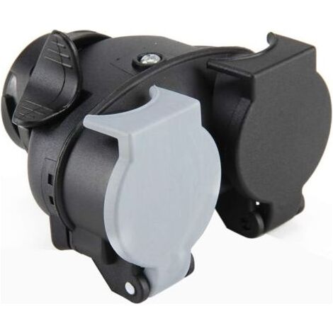 Adaptateur de remorquage 13 broches à 7 broches 13 à 7 broches adaptateur de remorque prise remorque caravane électrique étanche 12V N & S Type adaptateur d'extension prise (1/4)