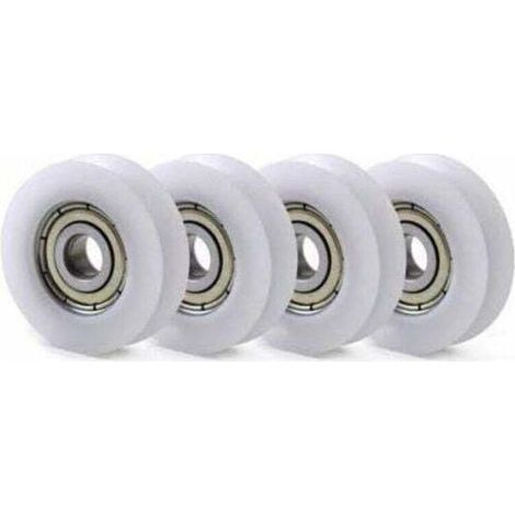 10 PCS U Nylon en Plastique intégré 608 roulements à Billes de Gorge 8 30 10mm Poulie de Guidage (1/4)