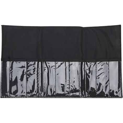 Sac de rangement portable professionnel pour peignes et ciseaux, destiné aux coiffeurs et aux salons de coiffure. (1/5)