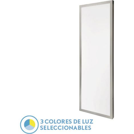Panneau plat 72w 3000k-4000k-6500k 3,8x30x90 cm nickel 7200lm