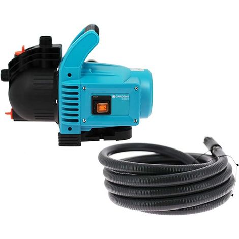 Gardena – Pompe de surface auto-amorçante 0,75 CV – Débit 3000 L/h – Profondeur d'aspiration 8m – Hauteur de refoulement max 40m – Monophasé 230V