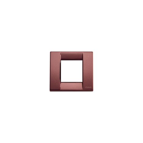 VIMAR PLACCA IDEA 1-2M BORDEAUX METALLIZZATO