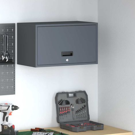 Wandschrank für die Garage mit Gasdrucklift-Tür Anthrazit